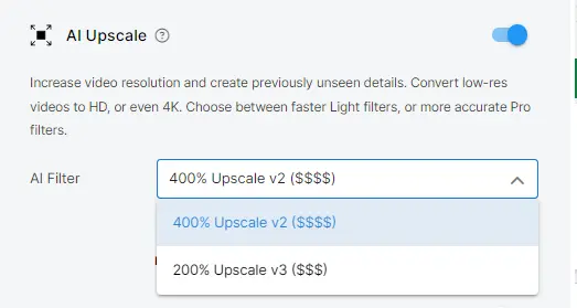 TensorPix AI uspcale filter